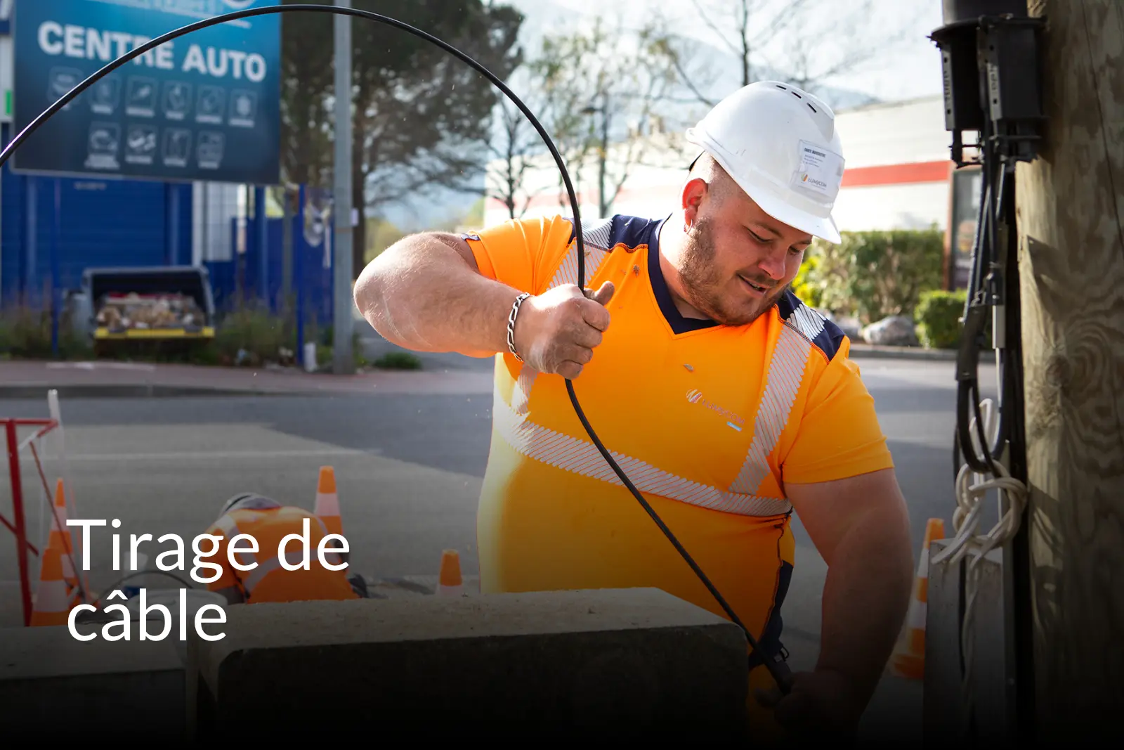 12 tirage de cable — LUMYCOM